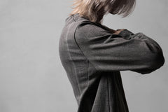 Load image into Gallery viewer, black crow x LOOM exclusive long sleeve tops / sumi dyed cotton jersey (carbon)