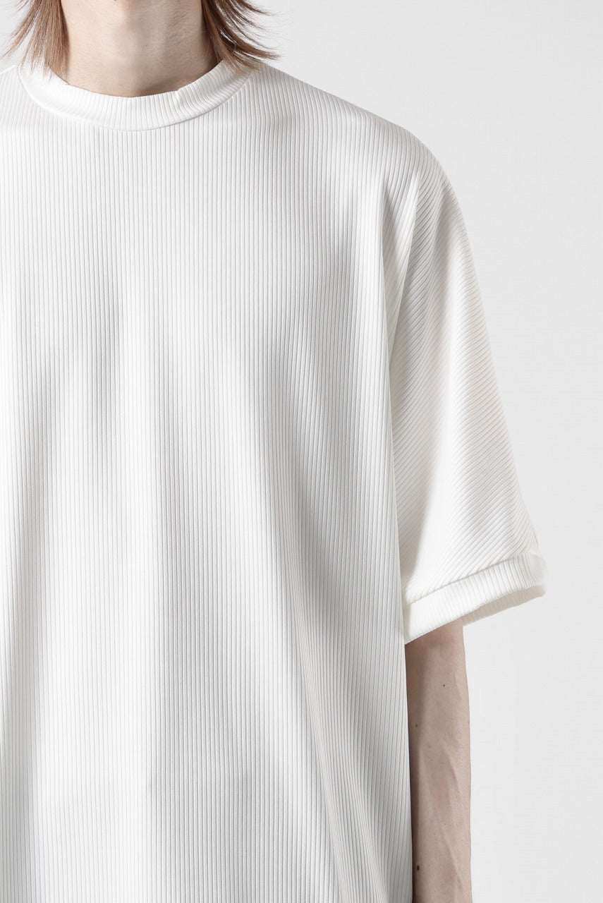 画像をギャラリービューアに読み込む, N/07 DOLMAN SHORT SLEEVE TEE / AQUASUITING THICK RIB (WHITE)