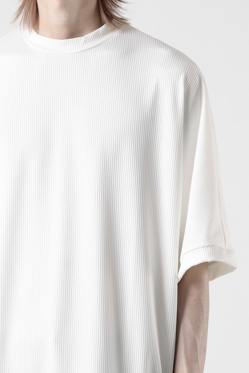 画像をギャラリービューアに読み込む, N/07 DOLMAN SHORT SLEEVE TEE / AQUASUITING THICK RIB (WHITE)