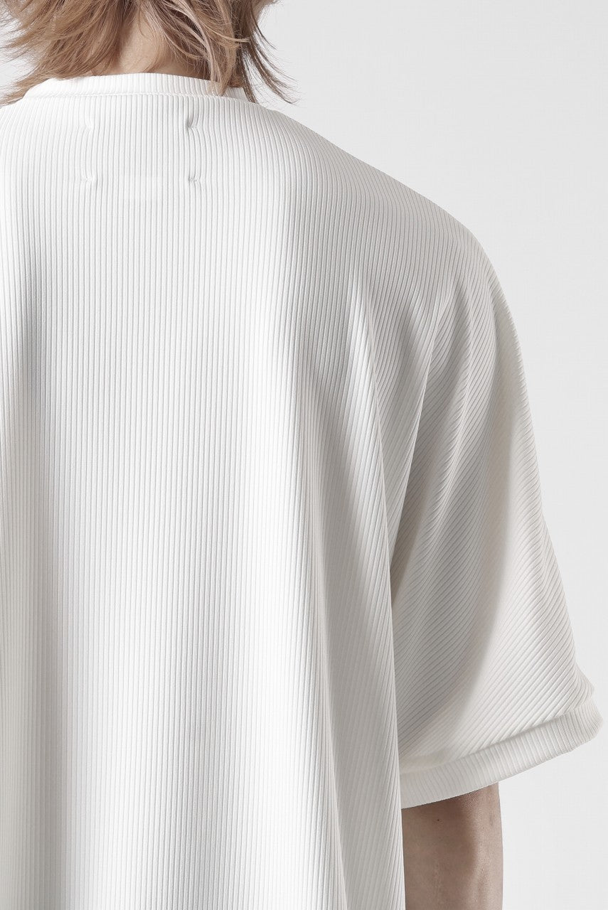 画像をギャラリービューアに読み込む, N/07 DOLMAN SHORT SLEEVE TEE / AQUASUITING THICK RIB (WHITE)