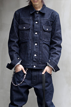 Load image into Gallery viewer, ISAMU KATAYAMA BACKLASH xx Wrangler 19oz ORIGINAL SELVEDGE DENIM JACKET (INDIGO)