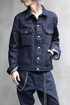 Load image into Gallery viewer, ISAMU KATAYAMA BACKLASH xx Wrangler 19oz ORIGINAL SELVEDGE DENIM JACKET (INDIGO)