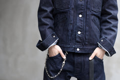 Load image into Gallery viewer, ISAMU KATAYAMA BACKLASH xx Wrangler 19oz ORIGINAL SELVEDGE DENIM JACKET (INDIGO)