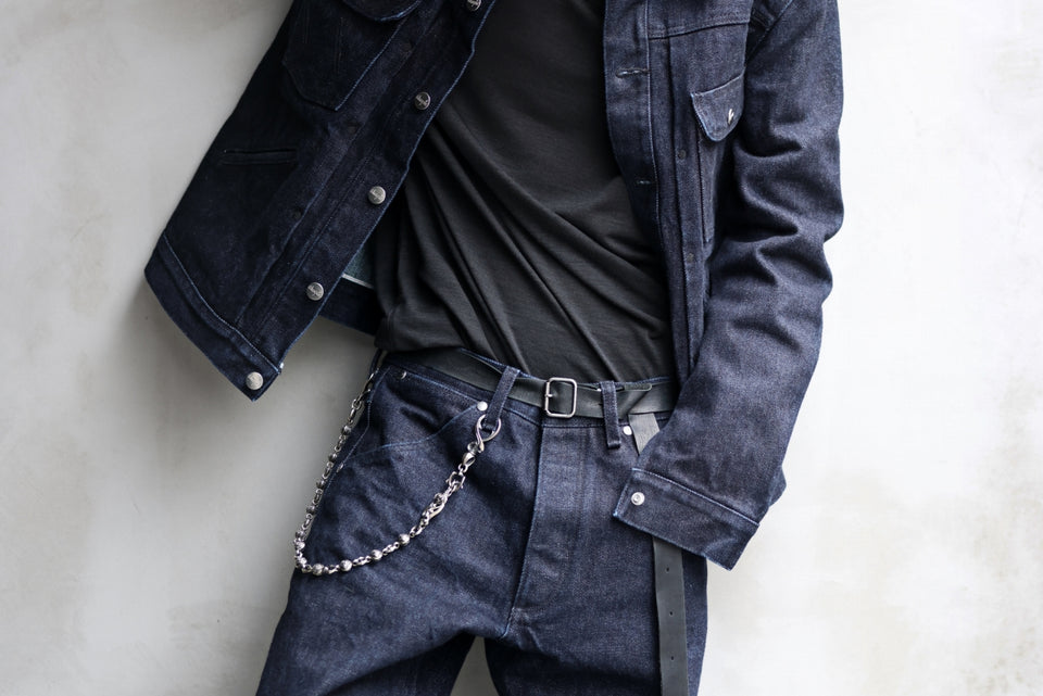 Load image into Gallery viewer, ISAMU KATAYAMA BACKLASH xx Wrangler 19oz ORIGINAL SELVEDGE DENIM PANTS (INDIGO)