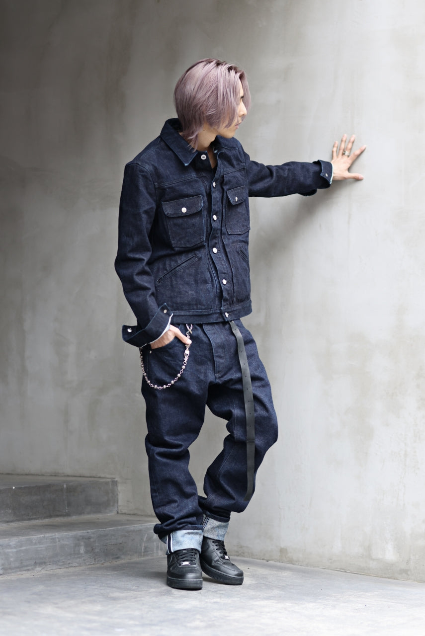 Load image into Gallery viewer, ISAMU KATAYAMA BACKLASH xx Wrangler 19oz ORIGINAL SELVEDGE DENIM PANTS (INDIGO)