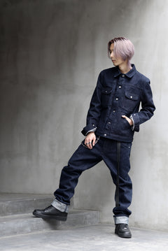 Load image into Gallery viewer, ISAMU KATAYAMA BACKLASH xx Wrangler 19oz ORIGINAL SELVEDGE DENIM PANTS (INDIGO)