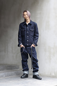 Load image into Gallery viewer, ISAMU KATAYAMA BACKLASH xx Wrangler 19oz ORIGINAL SELVEDGE DENIM PANTS (INDIGO)