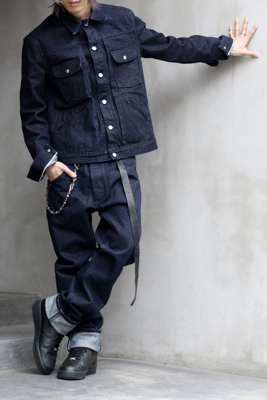 Load image into Gallery viewer, ISAMU KATAYAMA BACKLASH xx Wrangler 19oz ORIGINAL SELVEDGE DENIM PANTS (INDIGO)