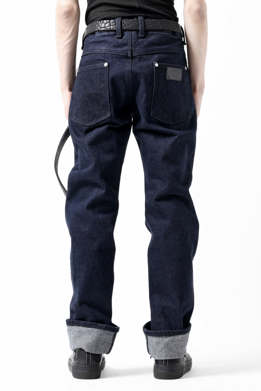 Load image into Gallery viewer, ISAMU KATAYAMA BACKLASH xx Wrangler 19oz ORIGINAL SELVEDGE DENIM PANTS (INDIGO)