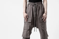 画像をギャラリービューアに読み込む, A.F ARTEFACT FRONT ZIP CARGO SARROUEL EASY PANTS (GREY)