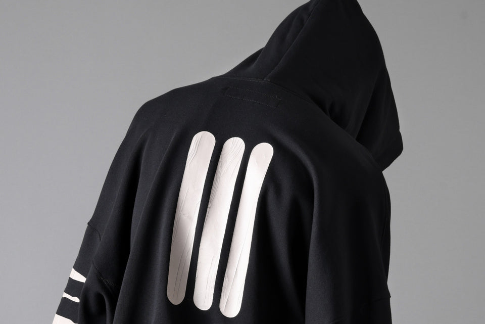 画像をギャラリービューアに読み込む, A.F ARTEFACT JUMBO SWEAT HOODIE / PRINT TYPE-B (BLACK)