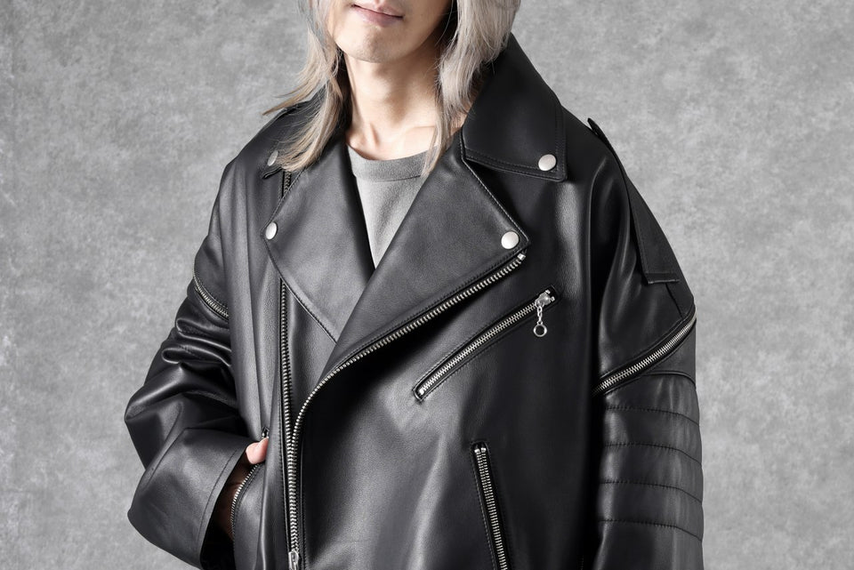 画像をギャラリービューアに読み込む, FACETASM×AVIREX ZIP DOUBLE RIDERS JACKET (BLACK)