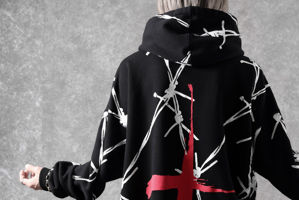 画像をギャラリービューアに読み込む, beauty : beast x CVTVLIST P.O HOODED "BARBED WIRE" (BLACK)