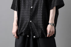 画像をギャラリービューアに読み込む, A.F ARTEFACT SNAPPED SQUEEZING SHIRT / SHADOW LACE (BLACK)