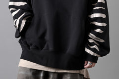 画像をギャラリービューアに読み込む, A.F ARTEFACT JUMBO SWEAT HOODIE / PRINT TYPE-B (BLACK)