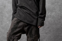 Load image into Gallery viewer, black crow x LOOM exclusive long sleeve tops / sumi dyed arthur cotton jersey (carbon)