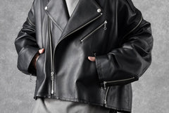 画像をギャラリービューアに読み込む, FACETASM×AVIREX ZIP DOUBLE RIDERS JACKET (BLACK)