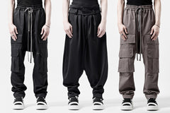 画像をギャラリービューアに読み込む, A.F ARTEFACT FRONT ZIP CARGO SARROUEL EASY PANTS (GREY)