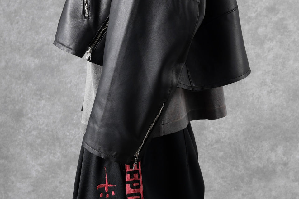画像をギャラリービューアに読み込む, FACETASM×AVIREX ZIP DOUBLE RIDERS JACKET (BLACK)