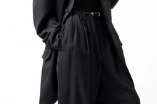 画像をギャラリービューアに読み込む, Y's for men 3TUCKS WIDE TAPERED PANTS / CLASSIC WOOL GABADINE (BLACK)