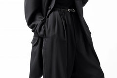 画像をギャラリービューアに読み込む, Y's for men 3TUCKS WIDE TAPERED PANTS / CLASSIC WOOL GABADINE (BLACK)
