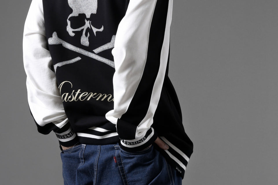 画像をギャラリービューアに読み込む, MASTERMIND WORLD SOUVENIR SWEATSHIRT / REGULAR FIT (BLACK x WHITE)
