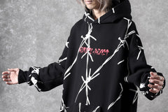 画像をギャラリービューアに読み込む, beauty : beast x CVTVLIST P.O HOODED &quot;BARBED WIRE&quot; (BLACK)