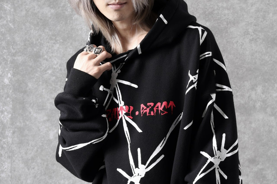 画像をギャラリービューアに読み込む, beauty : beast x CVTVLIST P.O HOODED "BARBED WIRE" (BLACK)