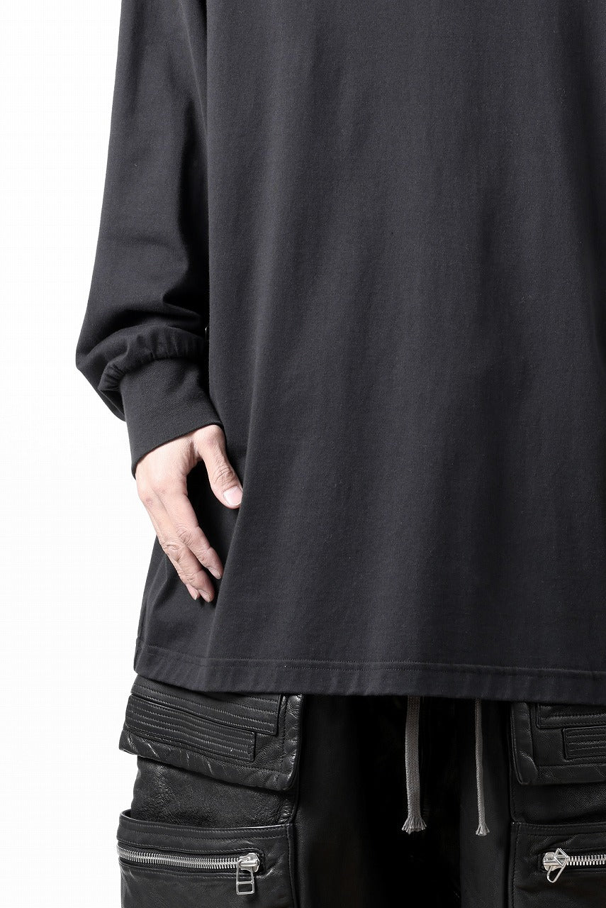 画像をギャラリービューアに読み込む, Y-3 Yohji Yamamoto MOCK NECK L/S TEE / BETTER SCJ (BLACK)