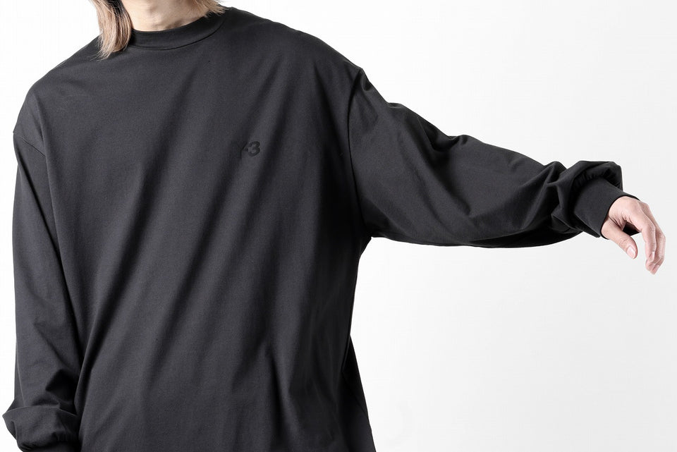 画像をギャラリービューアに読み込む, Y-3 Yohji Yamamoto MOCK NECK L/S TEE / BETTER SCJ (BLACK)