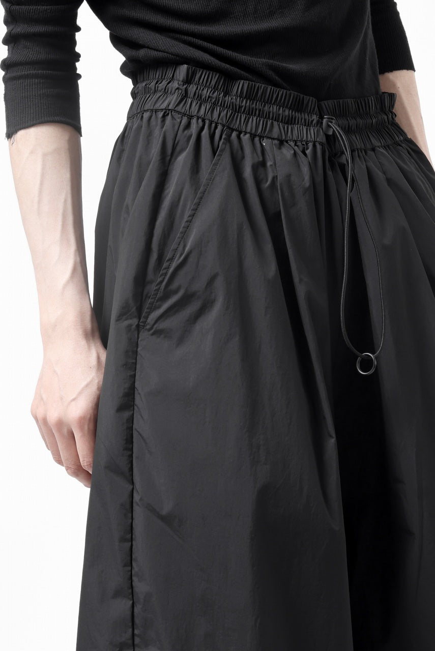 画像をギャラリービューアに読み込む, Y-3 Yohji Yamamoto THREE STRIPES SUPER WIDE PANTS / SILKY NYLON (BLACK)