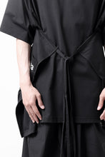 画像をギャラリービューアに読み込む, Y-3 Yohji Yamamoto SAIL CLOSURE SHORT SLEEVE TEE (BLACK)