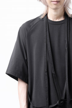 画像をギャラリービューアに読み込む, Y-3 Yohji Yamamoto SAIL CLOSURE SHORT SLEEVE TEE (BLACK)