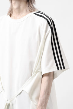 画像をギャラリービューアに読み込む, Y-3 Yohji Yamamoto SAIL CLOSURE SHORT SLEEVE TEE (OFF WHITE)