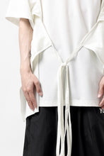 画像をギャラリービューアに読み込む, Y-3 Yohji Yamamoto SAIL CLOSURE SHORT SLEEVE TEE (OFF WHITE)