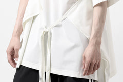 画像をギャラリービューアに読み込む, Y-3 Yohji Yamamoto SAIL CLOSURE SHORT SLEEVE TEE (OFF WHITE)