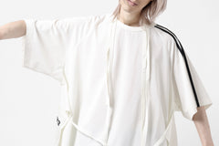 画像をギャラリービューアに読み込む, Y-3 Yohji Yamamoto SAIL CLOSURE SHORT SLEEVE TEE (OFF WHITE)