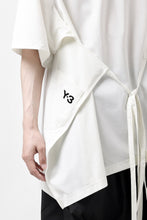 画像をギャラリービューアに読み込む, Y-3 Yohji Yamamoto SAIL CLOSURE SHORT SLEEVE TEE (OFF WHITE)