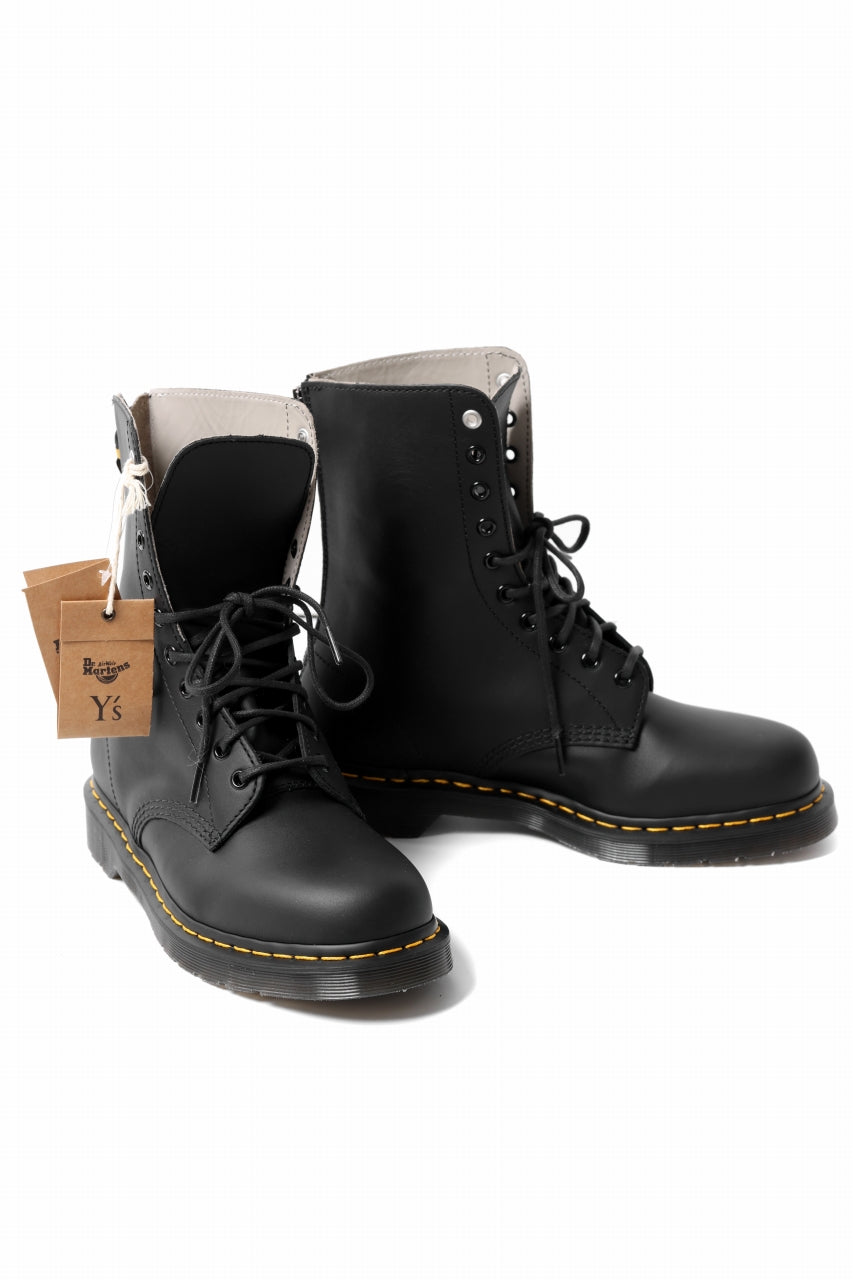 画像をギャラリービューアに読み込む, Y's x Dr. Martens 10-EYES BACK ZIP BOOTS 1490 / SMOOTH COWHIDE (BLACK)
