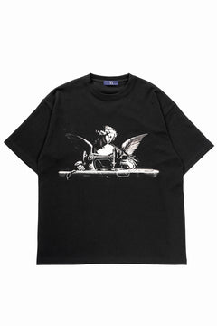 画像をギャラリービューアに読み込む, Y's.... ANGEL PRINT T SHIRT C (BLACK)