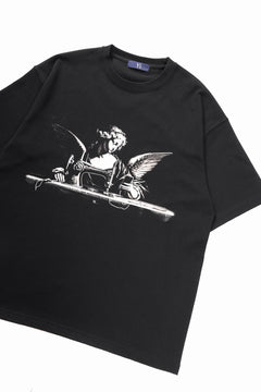 画像をギャラリービューアに読み込む, Y's.... ANGEL PRINT T SHIRT C (BLACK)