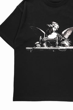 画像をギャラリービューアに読み込む, Y's.... ANGEL PRINT T SHIRT C (BLACK)