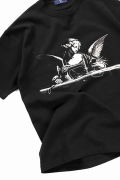 画像をギャラリービューアに読み込む, Y's.... ANGEL PRINT T SHIRT C (BLACK)