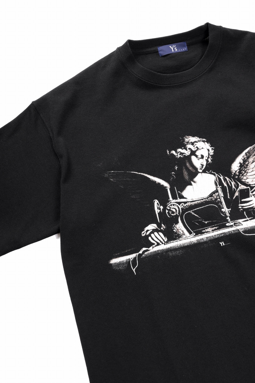 画像をギャラリービューアに読み込む, Y's.... ANGEL PRINT T SHIRT C (BLACK)