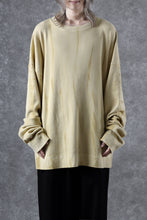 画像をギャラリービューアに読み込む, atelier AMBER SHIWA DYE LONG T-SHIRTS (yellow)