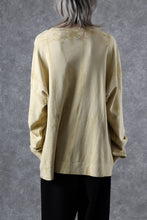 画像をギャラリービューアに読み込む, atelier AMBER SHIWA DYE LONG T-SHIRTS (yellow)