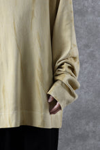 画像をギャラリービューアに読み込む, atelier AMBER SHIWA DYE LONG T-SHIRTS (yellow)