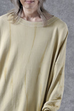 画像をギャラリービューアに読み込む, atelier AMBER SHIWA DYE LONG T-SHIRTS (yellow)