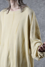 画像をギャラリービューアに読み込む, atelier AMBER SHIWA DYE LONG T-SHIRTS (yellow)
