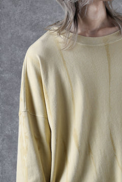 画像をギャラリービューアに読み込む, atelier AMBER SHIWA DYE LONG T-SHIRTS (yellow)